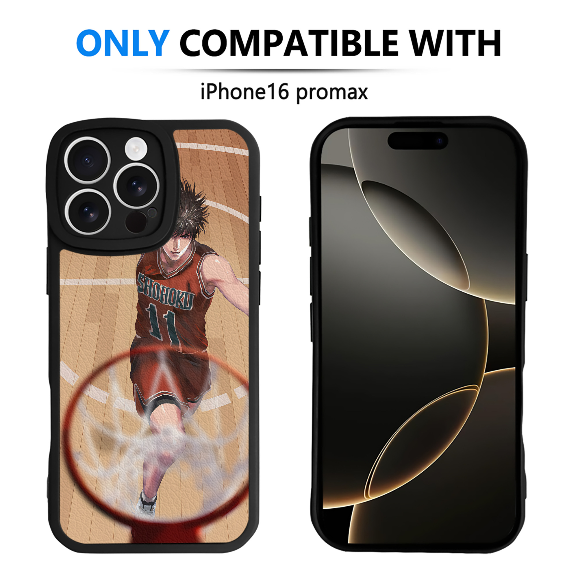 （画像用） SLAM DUNK／スラムダンク 【iPhone 16シリーズ対応】シリコンスマホケース（レザー調） 材質：シリコン
